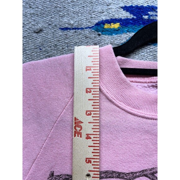 Vintage 80s 90s Maine Moose Life in the slow lane Jerzees Pink small - Picture 10 of 10